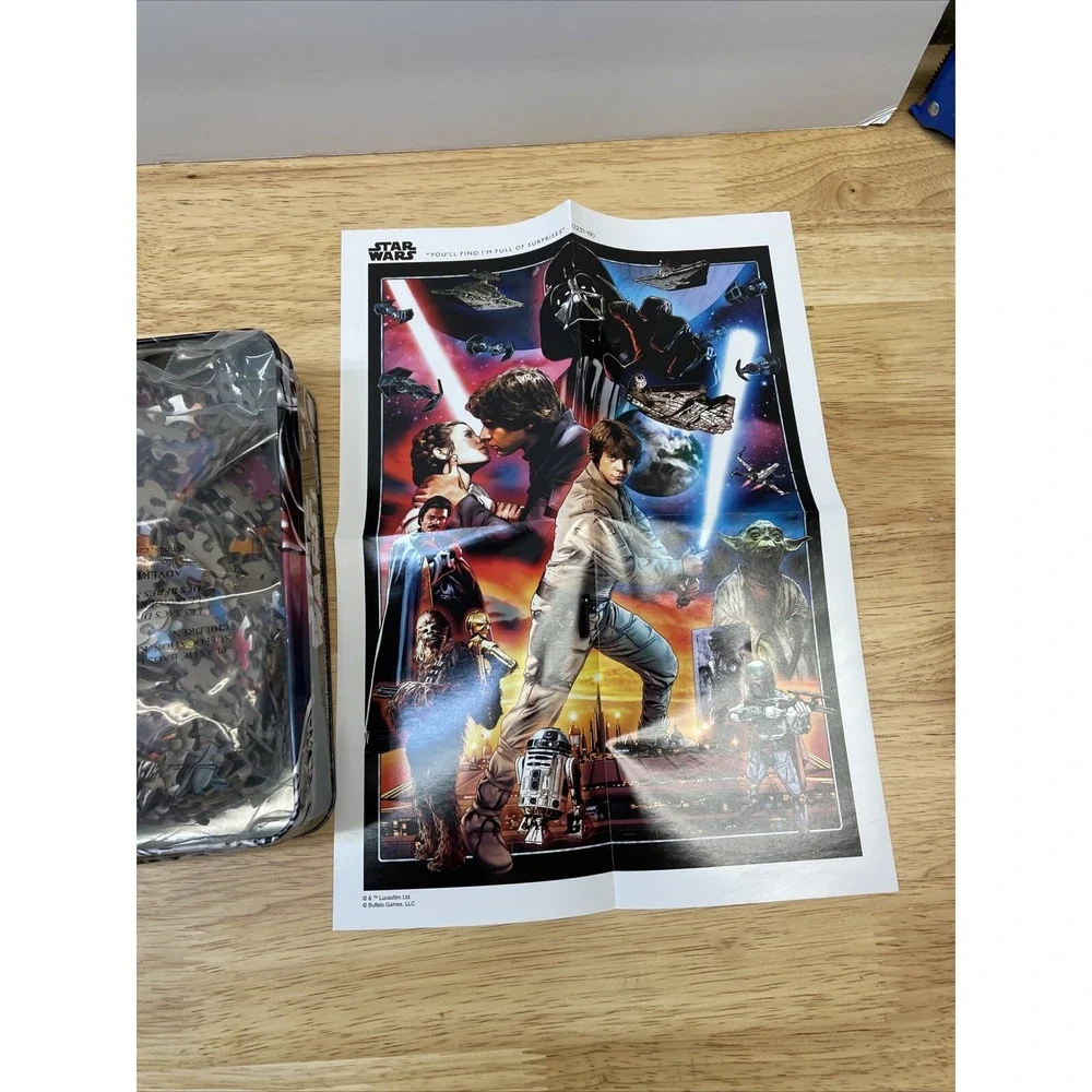 Star Wars 1000 Piece Puzzle By Buffalo Games in Collectible Tin NEW 12+